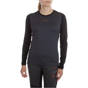 La Sportiva Tour Long Sleeve Shirt – Women’s(Carbon/Cherry Tomato)
