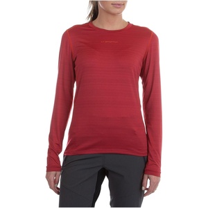 La Sportiva Tour Long Sleeve Shirt – Women’s(Velvet/Cherry Tomato)