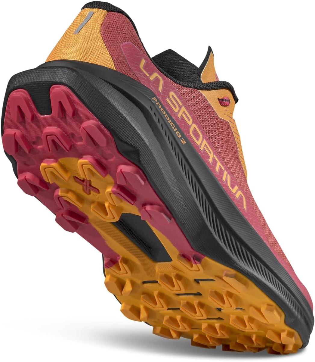 image:imageLa Sportiva Womens Prodigio 2 Running Shoe Trail Running Shoe Versatile Daily Trainer to Race Day Reactive Cushioning Breathable amp GrippyMineral RedAzalea
