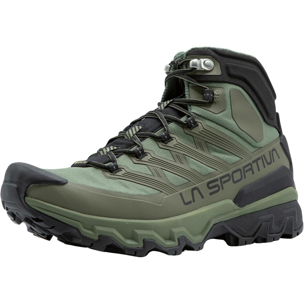 image:imageLa Sportiva Mens Ultra Raptor 3 Mid GTX Boot Fast and Light Hiking Boot Waterproof GoreTex Protection amp Breathable AllTerrain Grip amp Ankle SupportCypressBlack
