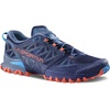 La Sportiva Mens Bushido III Running Shoes | Performance Mountain/Trail Running(Deep Sea/Cherry Tomato)