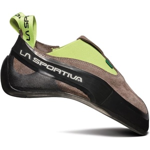 La Sportiva Men’s Cobra ECO Rock Climbing Shoes, Falcon Brown/Apple Green, 3