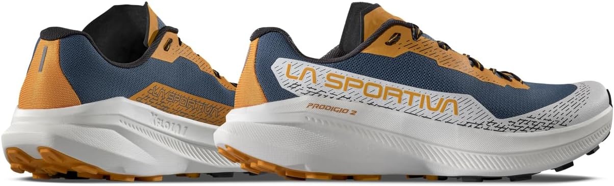 image:imageLa Sportiva Mens Prodigio 2 Running Shoe Trail Running Shoe Versatile Daily Trainer to Race Day Reactive Cushioning Breathable amp GrippyHurricaneChalk