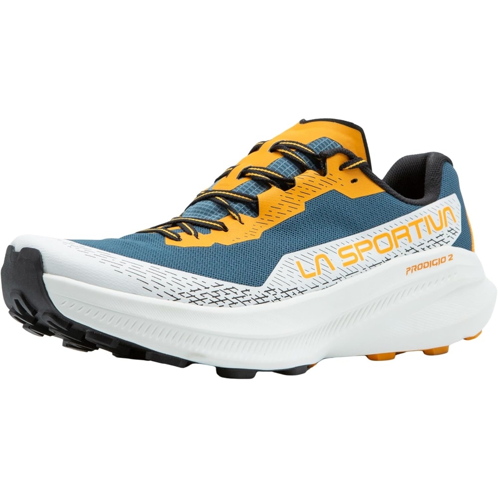 image:imageLa Sportiva Mens Prodigio 2 Running Shoe Trail Running Shoe Versatile Daily Trainer to Race Day Reactive Cushioning Breathable amp GrippyHurricaneChalk