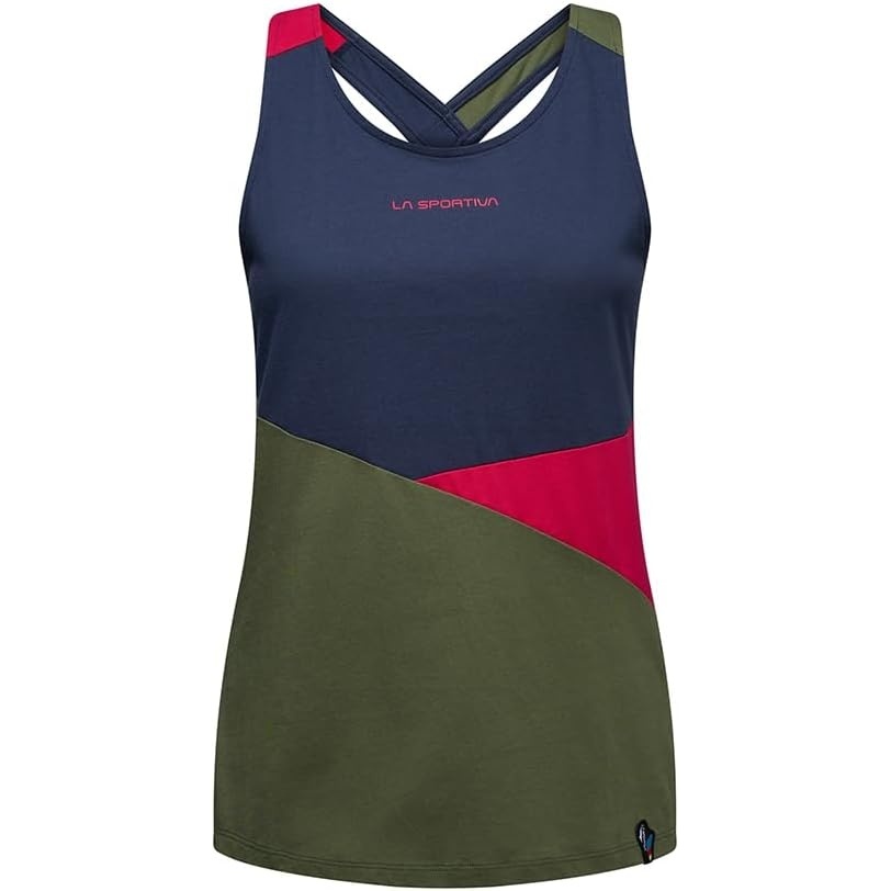 image:imageLa Sportiva Twist Tank Womens Shirt Soft Cotton Blend Lightweight Breathable Loose Fit Climbing Training RunningCypressNight Sky