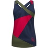 La Sportiva Twist Tank Women’s Shirt — Soft Cotton Blend, Lightweight, Breathable, Loose Fit — Climbing, Training, Running(Cypress/Night Sky)