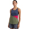 La Sportiva Twist Tank Women’s Shirt — Soft Cotton Blend, Lightweight, Breathable, Loose Fit — Climbing, Training, Running(Cypress/Night Sky)