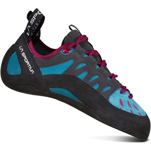 La Sportiva Womens Tarantulace Rock Climbing Shoe | Introductory Indoor/Outdoor Shoe, Premium Comfort, Higher Volume, Easy On/Off, Lace-Up Closure(Topaz/Red Plum)