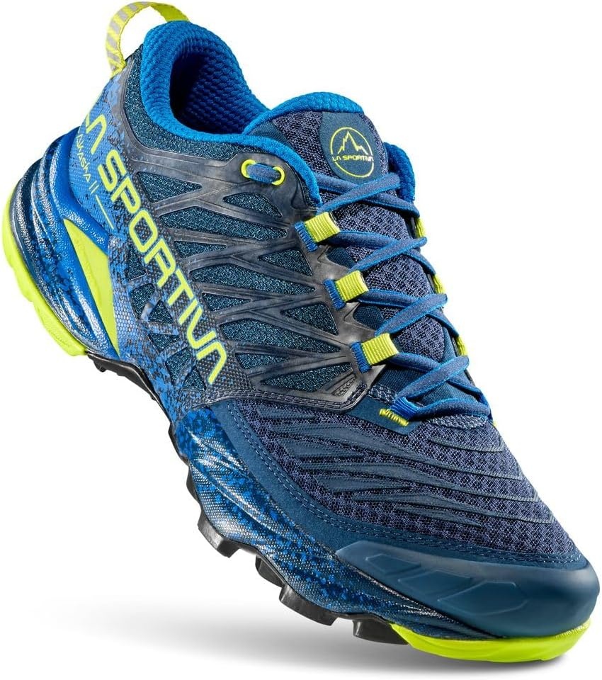 image:imageLA SPORTIVA Akasha II Mens Trail ShoesBlue Storm Blue Lime Punch