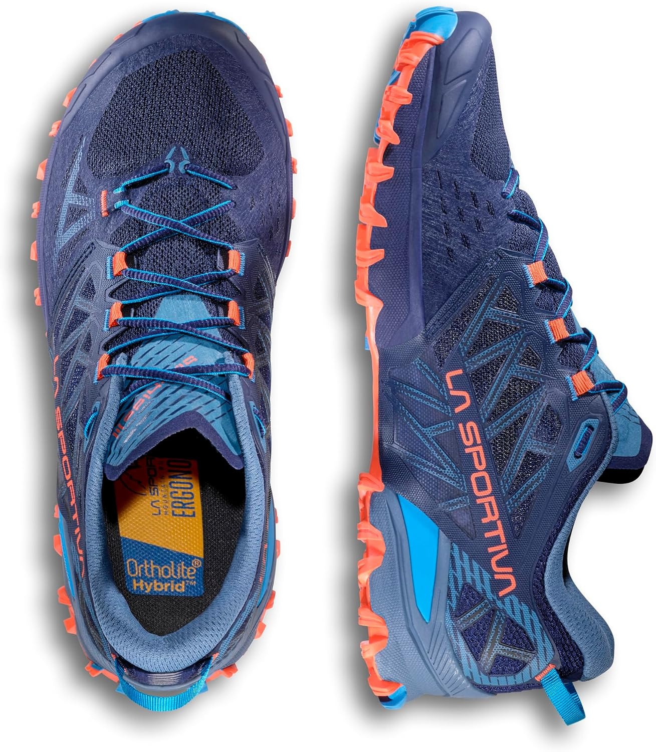 image:imageLa Sportiva Mens Bushido III Running ShoesDeep SeaCherry Tomato