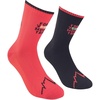 LA SPORTIVA For Your Mountain Socks Black/Sangria Unisex Socks(Black/Sangria)