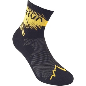 LA SPORTIVA Trail Running Socks Black/Yellow Unisex Socks(Black / Yellow)