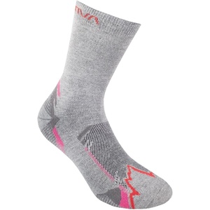 LA SPORTIVA X-cursion Socks Grey/Cherry Tomato Socks Unisex(Grey/Cherry Tomato)