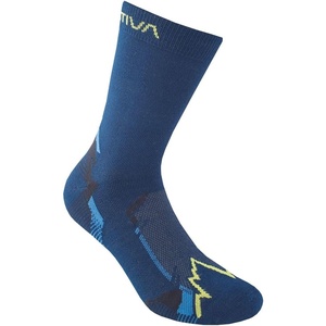 LA SPORTIVA X-cursion Socks Storm Blue/Lime Punch Unisex Socks(Azul (Storm Blue/Lime Punch))