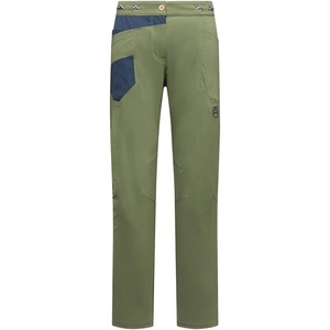 La Sportiva Labyrinth Women’s Climbing Pants — Abrasion Resistance, Stretch Fabric — Climbing, Bouldering, Trekking(Cypress/Night Sky)