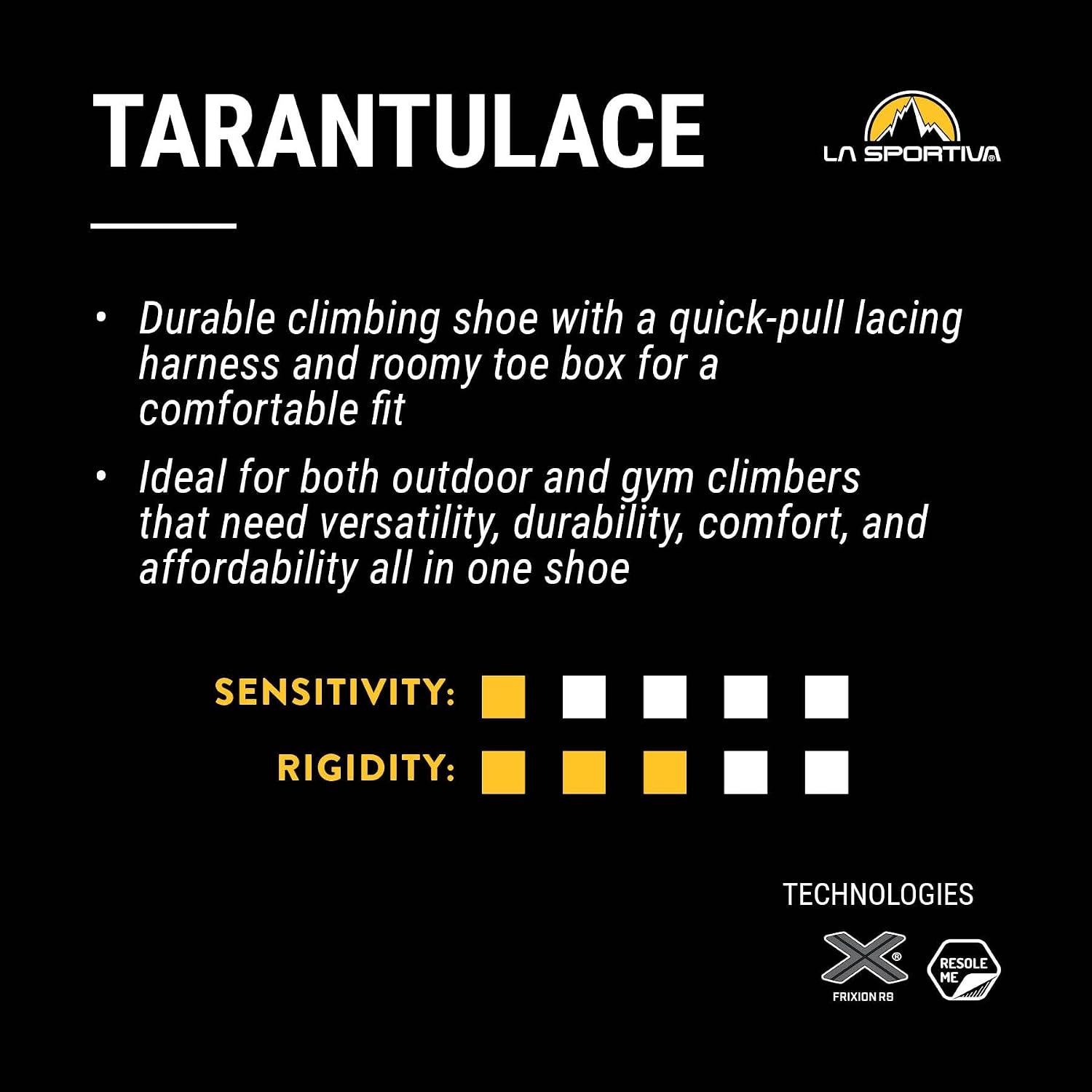 image:imageLa Sportiva Mens Tarantulace Rock Climbing ShoeOliveTiger