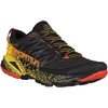 La Sportiva Mens Akasha II Running Shoe, Black/Yellow, 9.5